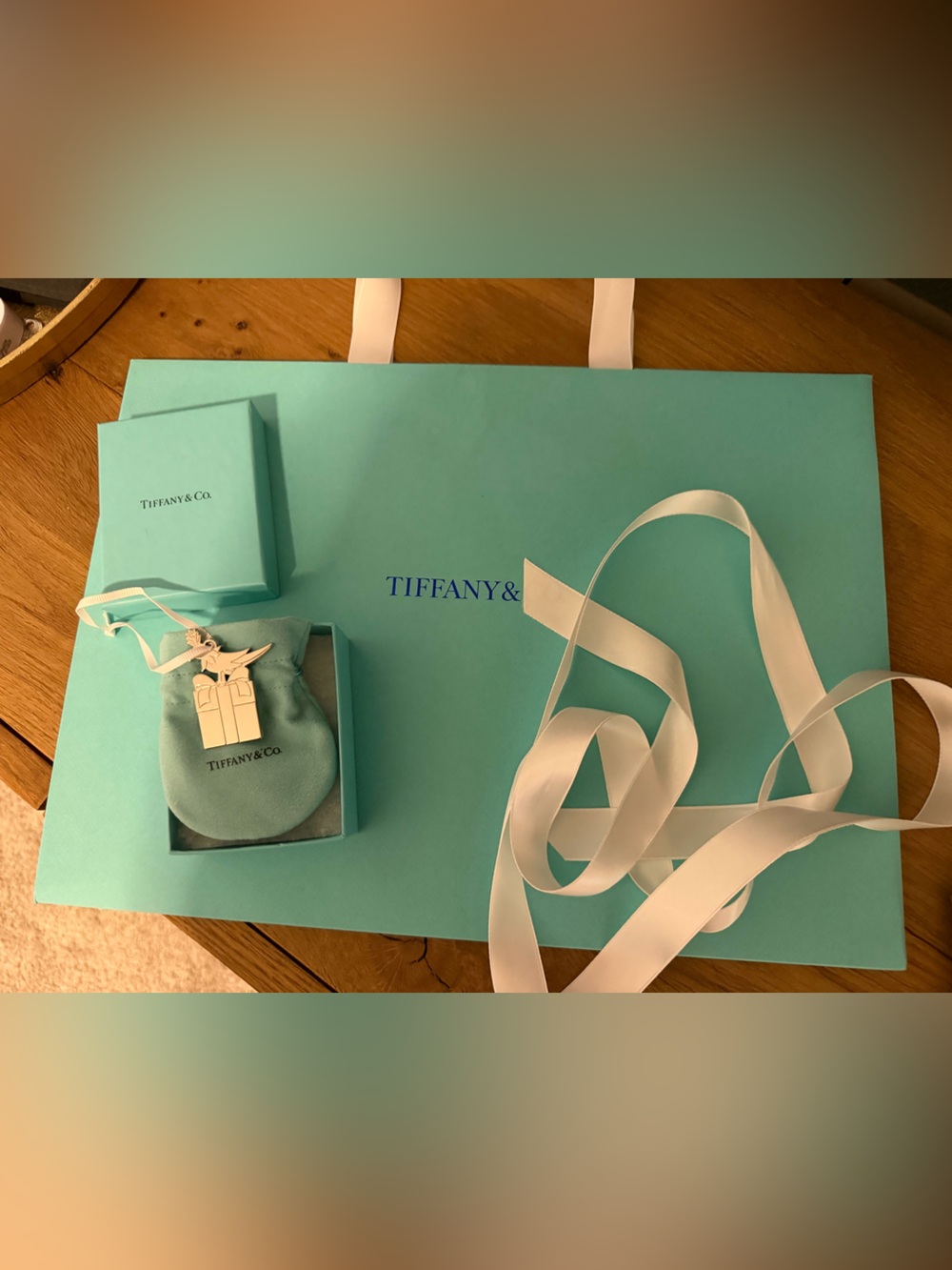 Net Tiffany blue bird ornament - Picture 2 of 2